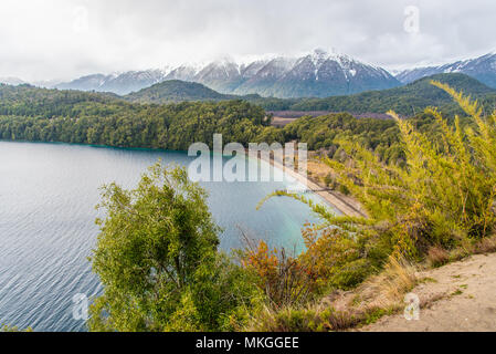 Lago Espejo Grande in der Nähe von Villa la Angostura in der Provinz Neuquen, Argentinien Stockfoto