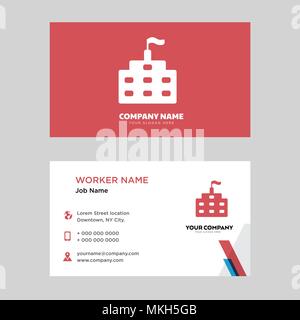 Schule business card Design vorlage, für Ihr Unternehmen, moderne horizontale Personalausweis Vektor Stock Vektor