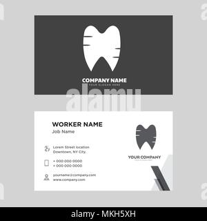 Zahn und Zahnfleisch business card Design vorlage, für Ihr Unternehmen, moderne horizontale Personalausweis Vektor Stock Vektor
