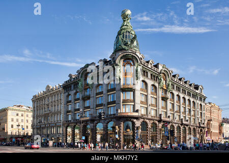 Sänger Haus in St. Petersburg. Russland Stockfoto