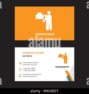 Mover business card Design vorlage, für Ihr Unternehmen, moderne horizontale Personalausweis Vektor Stock Vektor