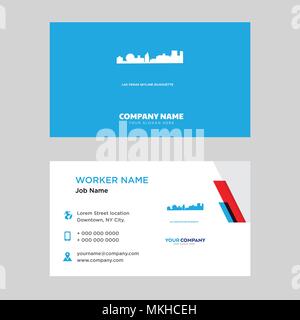 Las Vegas Sky Business Card Design vorlage, für Ihr Unternehmen, moderne horizontale Personalausweis Vektor Stock Vektor
