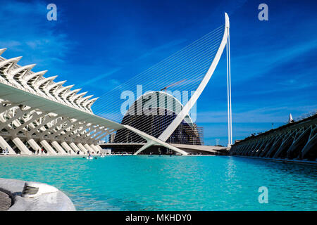 Ciudad de las Artes y de las Ciencias, Valencia, Spanien Stockfoto