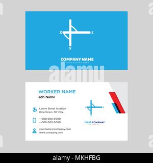 Rechte Dreieck business card Design vorlage, für Ihr Unternehmen, moderne horizontale Personalausweis Vektor Stock Vektor