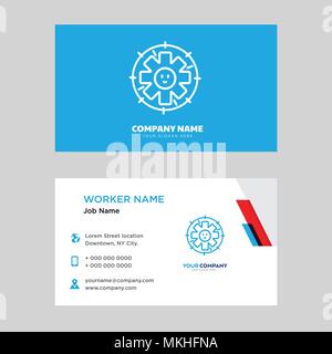 Technischer Support business card Design vorlage, für Ihr Unternehmen, moderne horizontale Personalausweis Vektor Stock Vektor