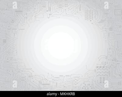 Platine Frame auf grauem Hintergrund Vector Illustration Stock Vektor