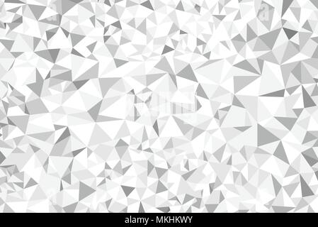 Weiße und graue polygon Zusammenfassung Hintergrund Vector Illustration Stock Vektor