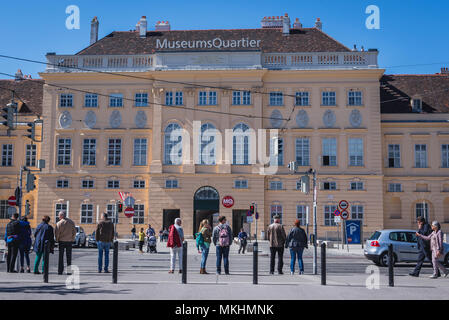 Museumsquartier Gebäude am Maria Theresia in Wien, Österreich Stockfoto