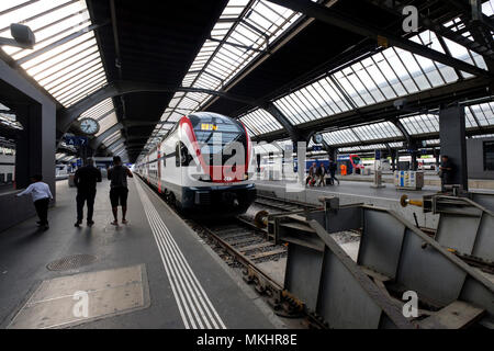 Zürich HB Hauptbahnhof in Zürich, Schweiz, Europa Stockfoto