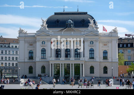 Opernhaus Zürich, Zürich, Schweiz, Europa Stockfoto
