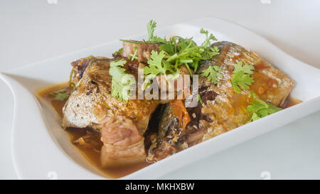 Geschmortes Schweinefleisch und Fisch mit Kraut, vietnamesischen Stil Essen Stockfoto