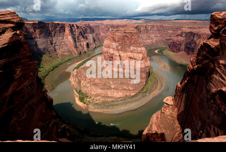 Horseshoe Bend auf dem Colorado River, Page, Arizona, Vereinigte Staaten von Amerika, Nordamerika. Stockfoto