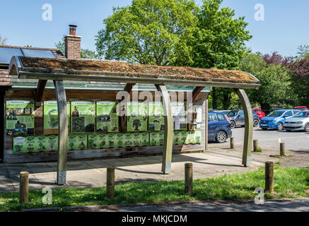 Der Eingang zum Park, Farnham Farnham, Surrey Stockfoto