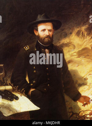 General Ulysses S. Grant in den Schützengräben Stockfoto