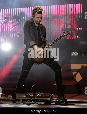 MIRAMAR, FL - Mai 06: Seth Morrison von Skillet führt im Miramar Regional Park Amphitheater am 6. Mai 2018 in Miramar, Florida. Personen: Seth Morrison Stockfoto