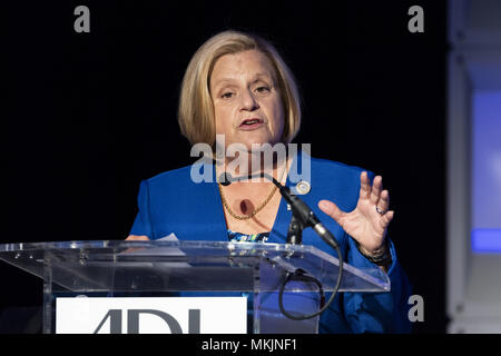 Washington, DC, USA. 8. Mai, 2018. Vertreter ILEANA ROS- LEHTINEN, (R-FL), an der Anti-Defamation League (ADL) National Leadership Summit in Washington, DC am 8. Mai 2018 Credit: Michael Brochstein/ZUMA Draht/Alamy leben Nachrichten Stockfoto