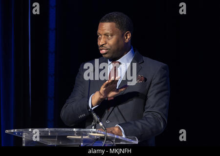 Washington, DC, USA. 8. Mai, 2018. DERRICK JOHNSON CEO, NAACP, die Anti-Defamation League (ADL) National Leadership Summit in Washington, DC am 8. Mai 2018 Credit: Michael Brochstein/ZUMA Draht/Alamy leben Nachrichten Stockfoto