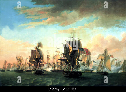 Perry's Sieg am Erie See 1814 Stockfoto