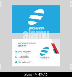 American Football business card Design vorlage, für Ihr Unternehmen, moderne horizontale Personalausweis Vektor Stock Vektor
