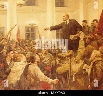 Wladimir Lenin Rede Stockfoto