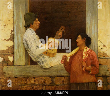 Der Gitarrist Stockfoto