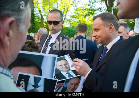 Andrzej Duda, Präsident der Republik Polen, in Pelplin, Polen. 7. Mai 2018 © wojciech Strozyk/Alamy Stock Foto Stockfoto