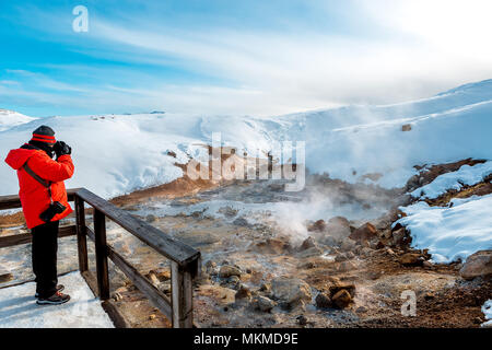 Island Reisen (Gletscher, Northern Lights, Schnee, Eis, Eisberg) Stockfoto