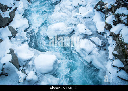 Island Reisen (Gletscher, Northern Lights, Schnee, Eis, Eisberg) Stockfoto