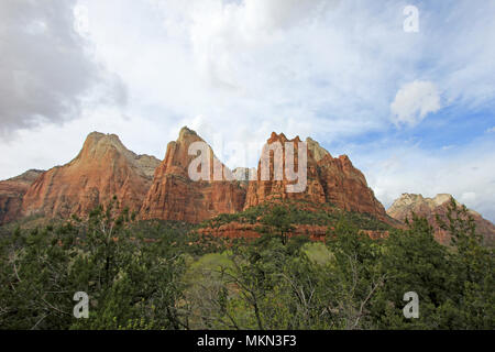 Gericht Der patriarchen Berge, Zion National Park, USA Stockfoto