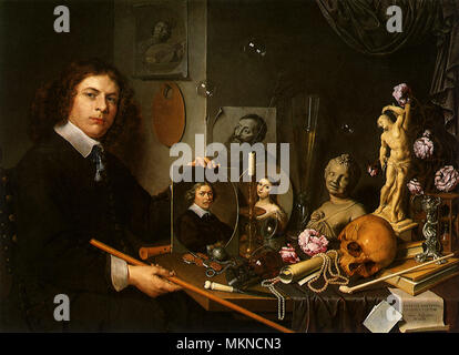Vanitas Stillleben Mit Ein Selbstportr t Von David Bailly Englisch 