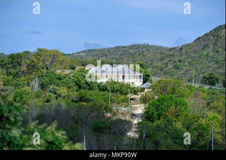 Antigua Inseln der Kleinen Antillen in der Karibik West Indies - Clarence House mit Blick auf English Harbour, wo Prinzessin Margaret waren Stockfoto