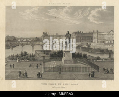 Jean-Baptiste-Marie Chamouin-Vue Prise du Pont Neuf, ca 1855 Stockfoto