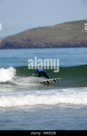 Welsh National surfen Meisterschaften 2018 Süßwasser-West, Pembroke Stockfoto