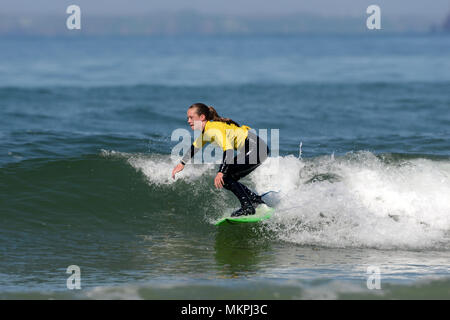 Welsh National surfen Meisterschaften 2018 Süßwasser-West, Pembroke Stockfoto