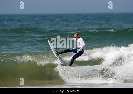 Welsh National surfen Meisterschaften 2018 Süßwasser-West, Pembroke Stockfoto