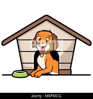 Cartoon Dog House Stock Vektor