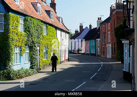 Straße in Bungay, Norfolk, England Großbritannien Stockfoto