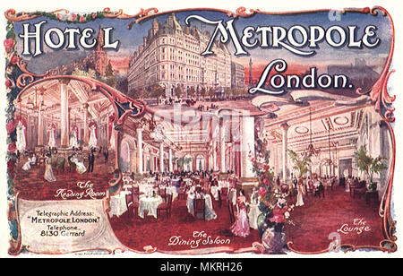 Hotel Metropole London England Stockfoto