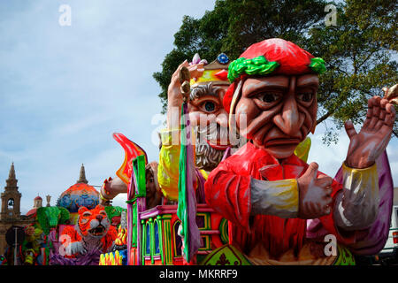 Karneval float, Karneval, Februar 2018 in Valletta, Malta, Europa Stockfoto