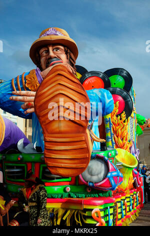 Karneval float, Karneval, Februar 2018 in Valletta, Malta, Europa Stockfoto