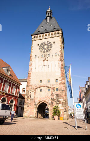 Speyer, Deutschland. Das alte Tor (Altpoertel), die mittelalterliche West City Gate von Speyer und größte Stadt Tor in Deutschland Stockfoto