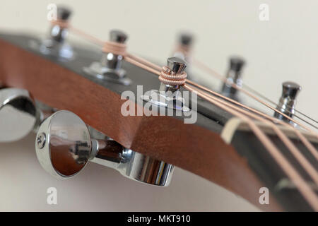 Musikinstrument - Gitarre Kopf Stockfoto