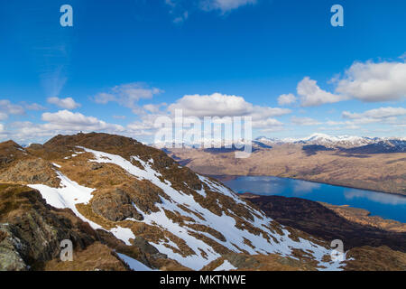 Auf Loch Katrine von der Oberseite des ben Venue, Trossachs Schottland Stockfoto