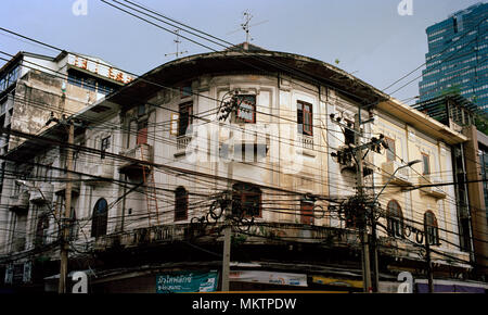 Chinesischen Geschäftshaus in Bangkok, Thailand in Südostasien im Fernen Osten. Reisen Stockfoto