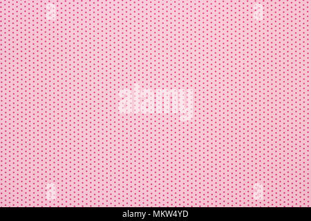 Pink Polka Dots Muster Hintergrund, Ansicht von oben Stockfoto