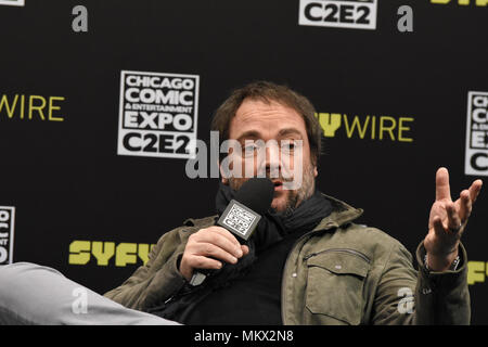 Chicago Comic & Entertainment Expo (C2E2) 2018 McCormick Place, Chicago, IL, USA Am 7. April 2018 Mit: Mark Sheppard Wo: Chicago, Illinois, United States Wenn: 07 Apr 2018 Credit: Adam Bielawski/WENN.com Stockfoto