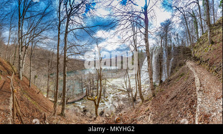 Ein wirklich Jungfrau und wunderbaren Stück Natur im Frühling, Plitvicer Seen, Kroatien Stockfoto