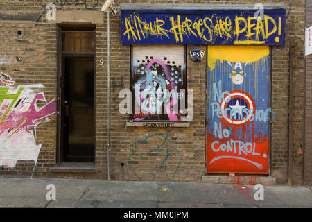 Street Art, Chance, Street, London, E1 Stockfoto