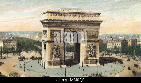 L'Arc de Triomphe de l'Etoile. Paris. 1915 Stockfoto