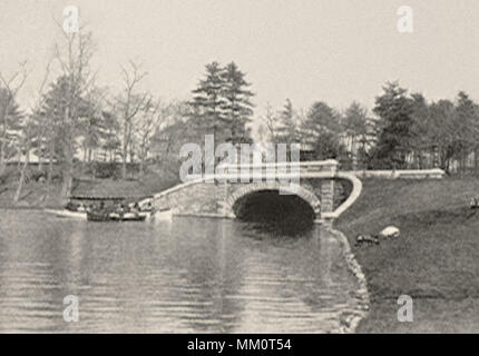 See Blick auf Roger Williams Park. Der vorsehung. 1897 Stockfoto